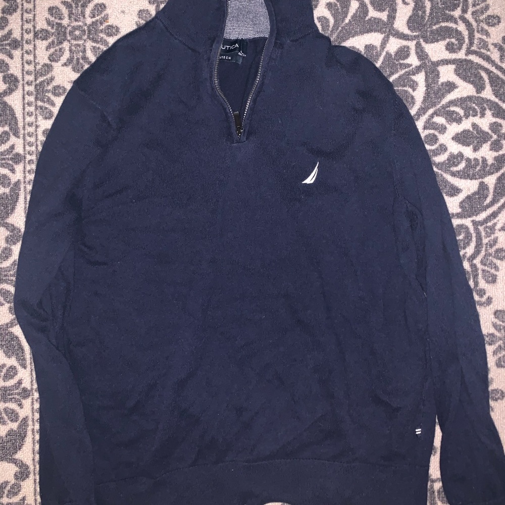 Navy Blue Zip Up